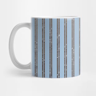 elegant sparkly glitter lines in gold on light blue burlesque pattern Mug